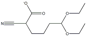 4-DIETHOXYETHYL-2-CYANOBUTYLATE Struktur