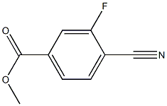 METHYL 3-FLUORO-4-CYANOBENZOATE Struktur