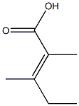 2,3-dimethyl-2-pentenoic acid Struktur