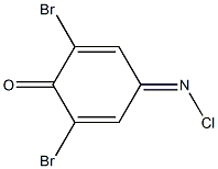 2,6-dibromo-4-(chloroimino)-2,5-cyclohexadiene-1-one Struktur