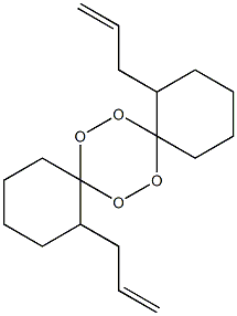 1,10-bis(2-propenyl)-7,8,15,16-tetraoxadispiro(5.2.5.2)-hexadecane Struktur