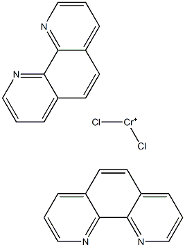 dichlorobis(1,10-phenanthroline)chromium(III) Struktur