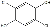 2,5-dichloro-2,5-cyclohexadiene-1,4-diol Struktur