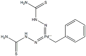 benzyl bis(thiosemicarbazone)palladium(II) Struktur