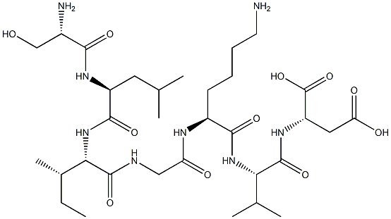 seryl-leucyl-isoleucyl-glycyl-lysyl-valyl-aspartic acid Struktur