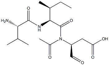 acetyl-valyl-isoleucyl-aspartyl-aldehyde Struktur