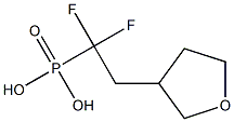 1,1-difluoro-2-(tetrahydro-3-furanyl)ethylphosphonic acid Struktur