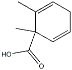 1,2-dimethylcyclohexa-2,5-dienecarboxylic acid Struktur