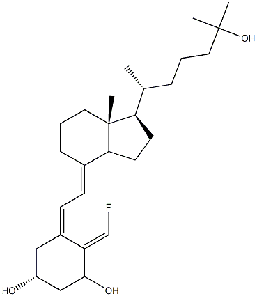 19-fluoro-1,25-dihydroxyvitamin D3 Struktur