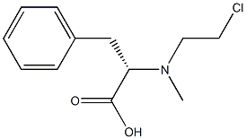 N-(2-chloroethyl)-N-methylphenylalanine Struktur