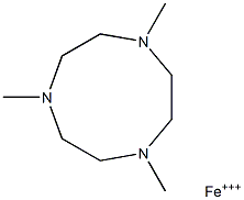 (1,4,7-trimethyl-1,4,7-triazacyclononane)iron(III) Struktur