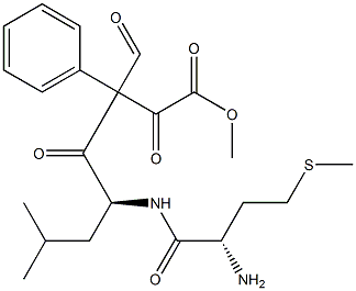 formyl-methionyl-leucyl-2-oxy-3-phenylpropionic acid methyl ester Struktur