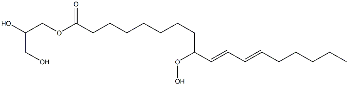 1-(9-hydroperoxy-10,12-octadecadienoyl)glycerol Struktur