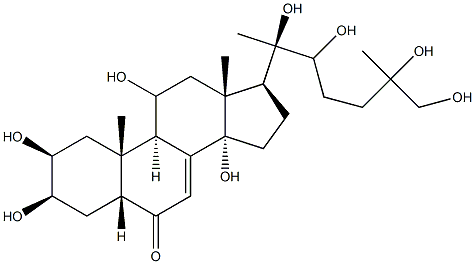 11,20,26-trihydroxyecdysone Struktur