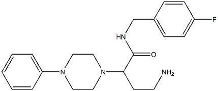 N-(4-fluorobenzyl)-2-(4-phenylpiperazin-1-yl)-4-aminobutyric amide Struktur