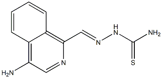 4-aminoisoquinoline-1-carboxaldehyde thiosemicarbazone Struktur