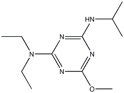 2-DIETHYLAMINO-4-ISOPROPYLAMINO-6-METHOXY-S-TRIAZINE Struktur