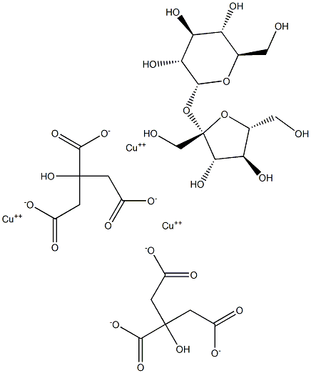 COPPER-SUCROSECITRATE Struktur