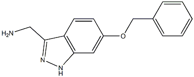 (6-Benzyloxy-1H-indazol-3-yl)methylamine Struktur