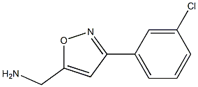 [3-(3-Chlorophenyl)isoxazol-5-yl]methylamine Struktur