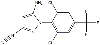 1-(2,6-Dichloro-4-(trifluoromethyl)phenyl)-3-isocyano-1H-pyrazol-5-amine Struktur