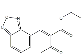 Isopropyl2-(benzo[c][1,2,5]oxadiazol-4-ylmethylene)-3-oxobutanoate Struktur