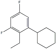 Trans-Ethylcyclohexyl-3,5-difluorobenzene Struktur