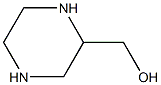 2-Piperazinemethanol Struktur