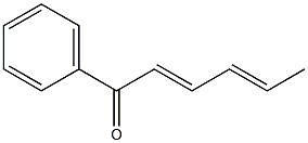 (2E,4E)-1-phenylhexa-2,4-dien-1-one Struktur