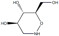 (4R,5S,6R)-6-(hydroxymethyl)oxazinane-4,5-diol Struktur