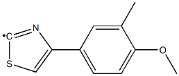 [4-(4-Methoxy-3-methyl-phenyl)-thiazol-2-yl]- Struktur