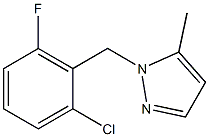 1-(2-Chloro-6-fluoro-benzyl)-5-methyl-1H-pyrazol- Struktur