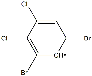 2,6-Dibromo-3,4-dichlorophenyl Struktur