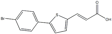 3-[5-(4-BROMOPHENYL)THIEN-2-YL]ACRYLIC ACID Struktur