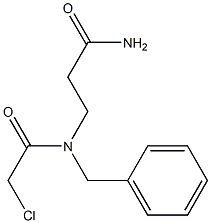 3-[BENZYL(CHLOROACETYL)AMINO]PROPANAMIDE Struktur