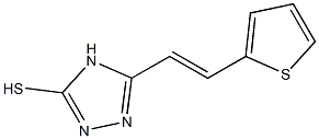 5-[2-THIEN-2-YLVINYL]-4H-1,2,4-TRIAZOLE-3-THIOL Struktur