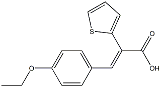 3-(4-ETHOXYPHENYL)-2-THIEN-2-YLACRYLIC ACID Struktur