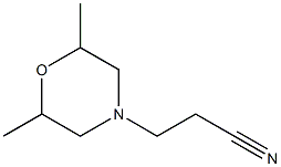 3-(2,6-DIMETHYLMORPHOLIN-4-YL)PROPANENITRILE Struktur