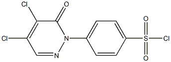 4-(4,5-DICHLORO-6-OXOPYRIDAZIN-1(6H)-YL)BENZENESULFONYL CHLORIDE Struktur