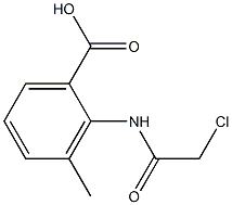 2-[(CHLOROACETYL)AMINO]-3-METHYLBENZOIC ACID Struktur