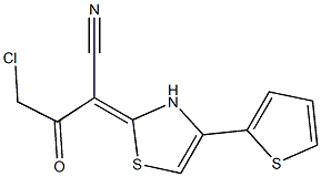 4-CHLORO-3-OXO-2-(4-THIEN-2-YL-1,3-THIAZOL-2(3H)-YLIDENE)BUTANENITRILE Struktur