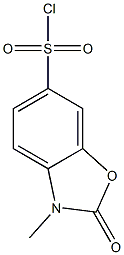 3-METHYL-2-OXO-2,3-DIHYDRO-1,3-BENZOXAZOLE-6-SULFONYL CHLORIDE Struktur