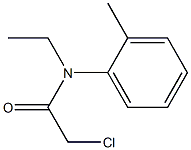 2-CHLORO-N-ETHYL-N-(2-METHYLPHENYL)ACETAMIDE Struktur