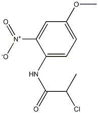 2-CHLORO-N-(4-METHOXY-2-NITROPHENYL)PROPANAMIDE Struktur