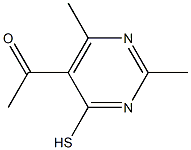 1-(4-MERCAPTO-2,6-DIMETHYLPYRIMIDIN-5-YL)ETHANONE Struktur