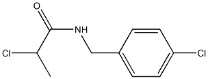 2-CHLORO-N-(4-CHLOROBENZYL)PROPANAMIDE Struktur