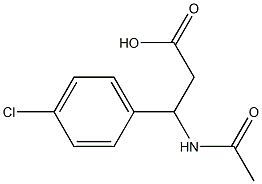 3-(ACETYLAMINO)-3-(4-CHLOROPHENYL)PROPANOIC ACID Struktur