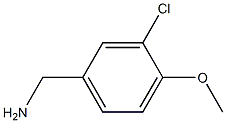 3-CHLORO-4-METHOXY-BENZYLAMINE 96% Struktur