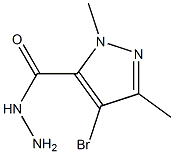 4-BROMO-1,3-DIMETHYLPYRAZOLE-5-CARBOHYDRAZIDE Struktur