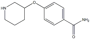 4-(3-PIPERIDINYLOXY)BENZAMIDE Struktur